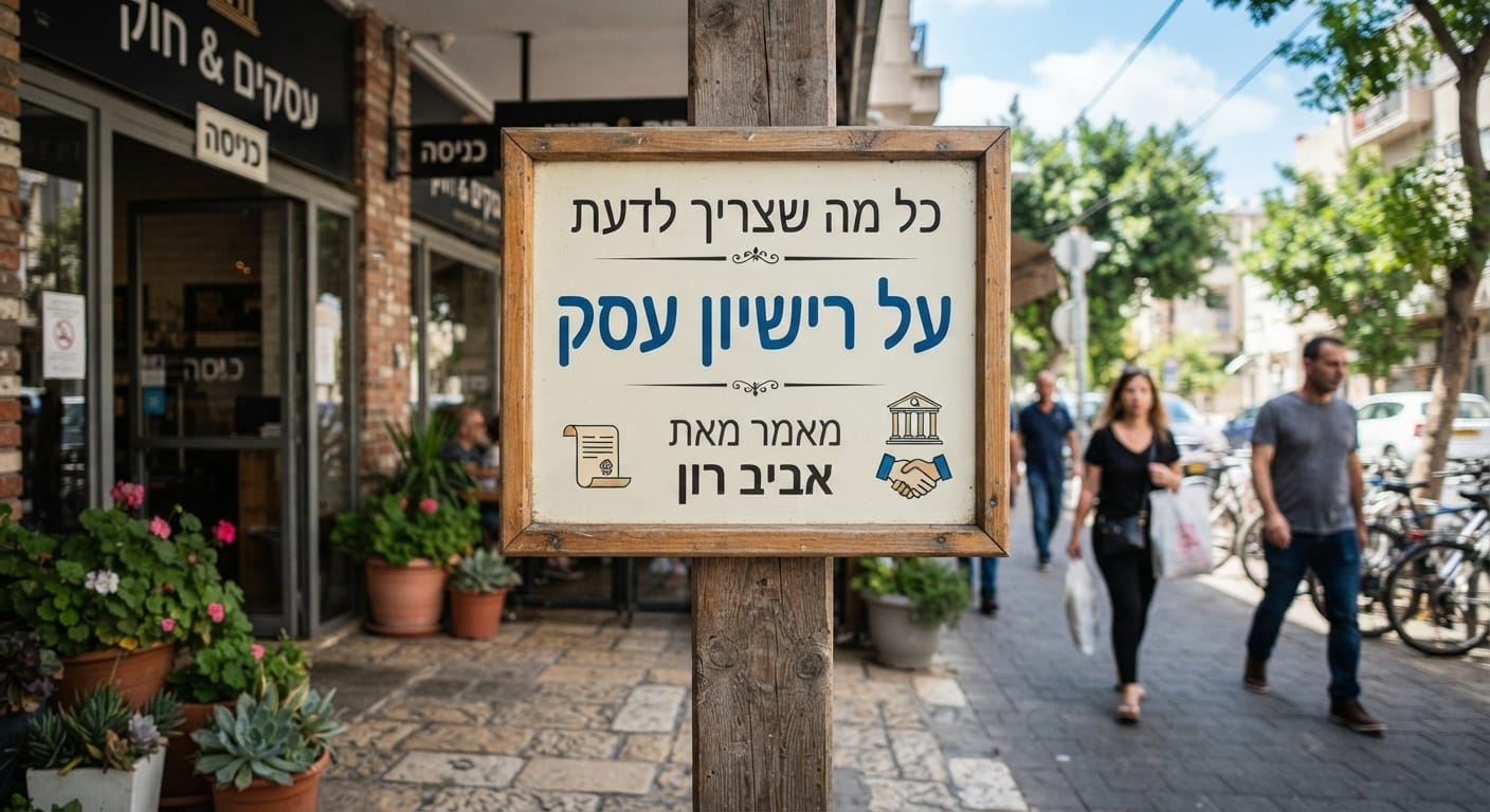 מה זה רישוי עסקים? כל מה שצריך לדעת על רישיון עסק מאמר מאת אביב רון